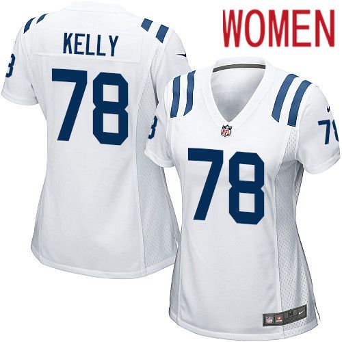 Women Indianapolis Colts #78 Ryan Kelly Nike White Game NFL Jersey